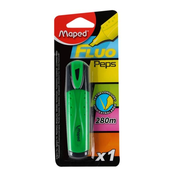 "RESALTADOR MAPED VERDE FLUO PEPS"