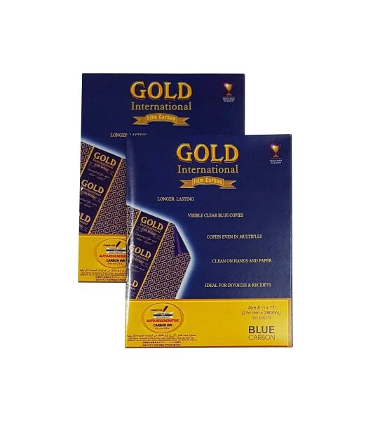 "PAPEL CARBON GOLD INTERNATIONAL *11 AZUL"