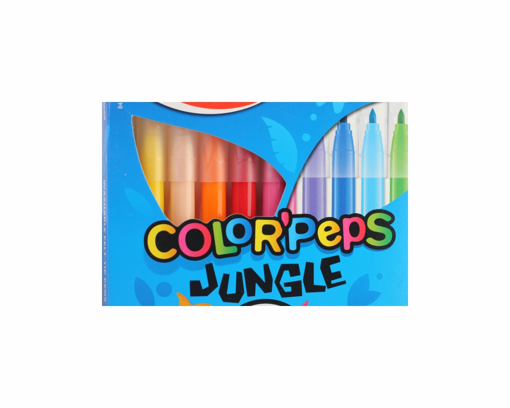 Pennarelli per bambini Maped Color'Peps Jungle – 12 colori